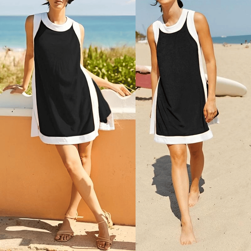 Chic & Comfy - Color Block 2-Piece Lounge Set with Pockets