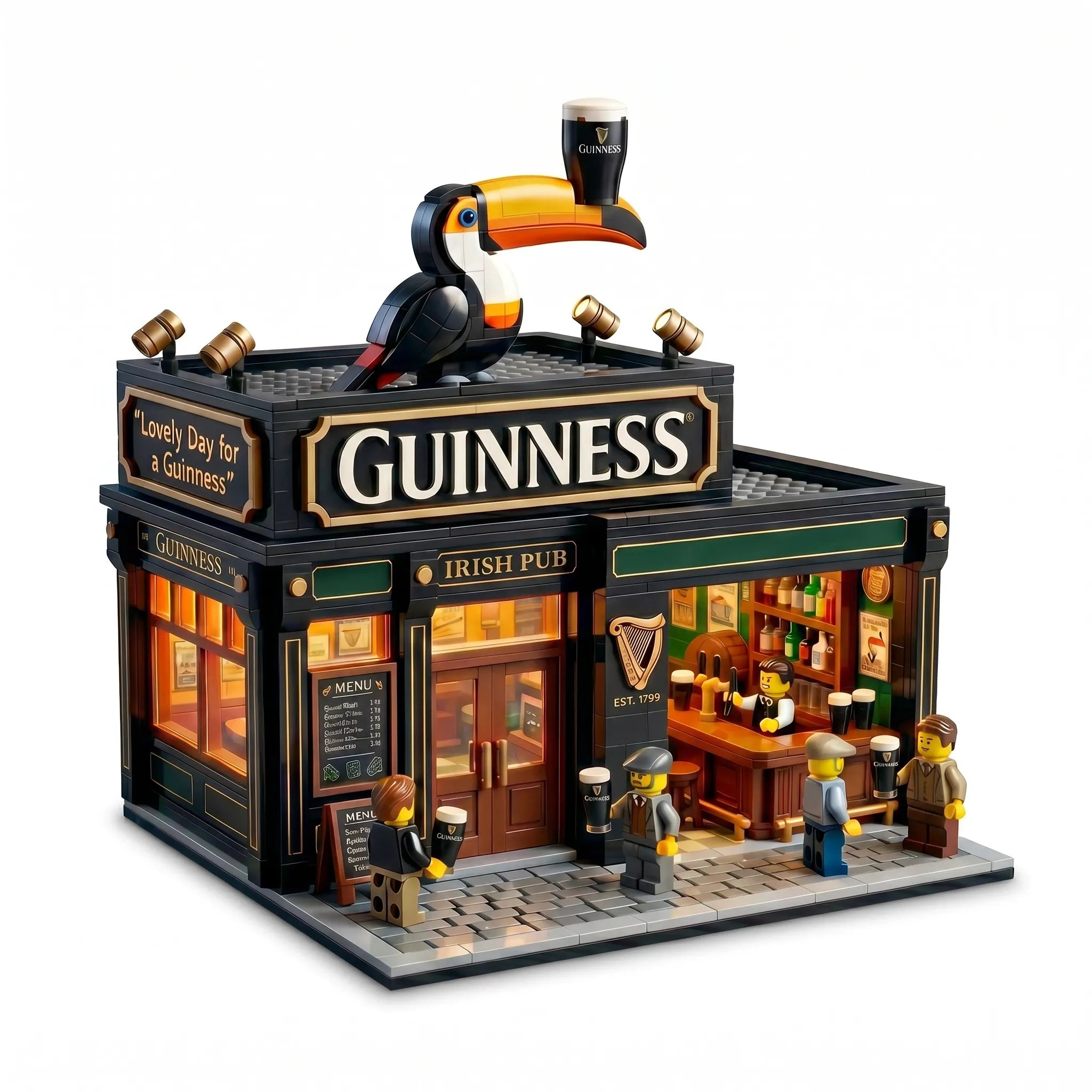 CelticCraft – Vintage Irish Tavern Building Blocks Set