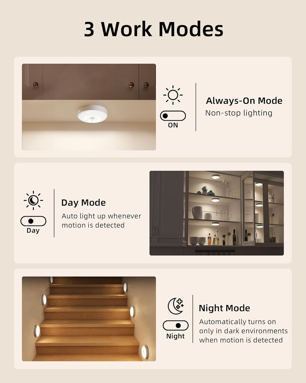FlexiLight - Adjustable White & Color LED Pucks