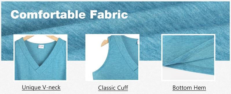 SereneFit - Chic Sleeveless V-Neck Top for Everyday Ease