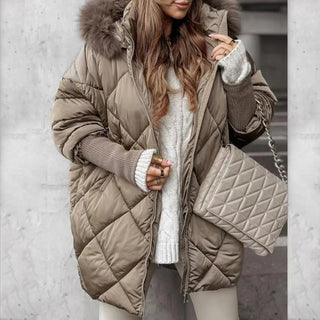 Nordelle – Women’s Patchwork Knit Sleeve Parka