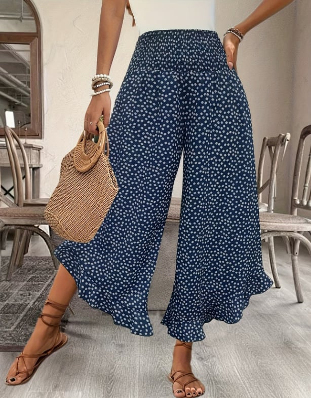 👖Women's Flowy High Waist Wide-Leg Pants – Slimming, Comfy & Chic🌺