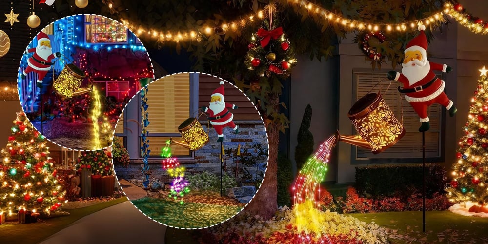 SolarSprout - LED Watering Can Lights for Outdoor Magic
