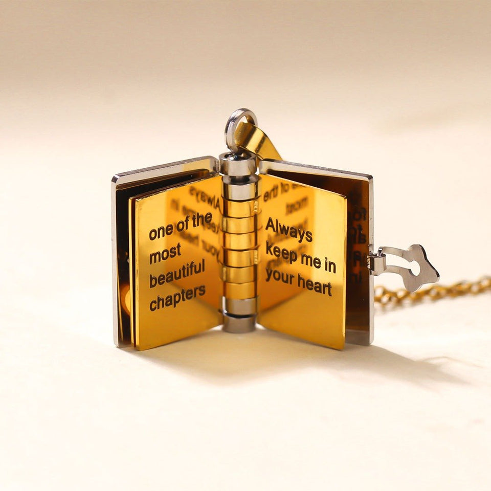 LoveTale - Timeless Book Pendant of Generational Bond