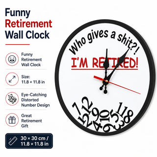 RetireTime – Funny Retirement Wall Clock