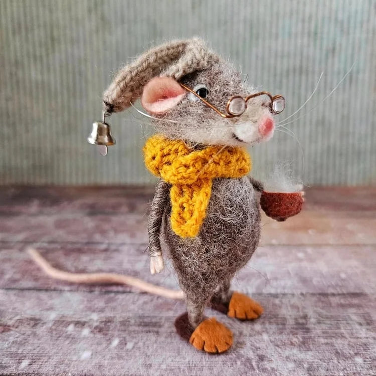 WhiskerWool - Needle Felted Mouse