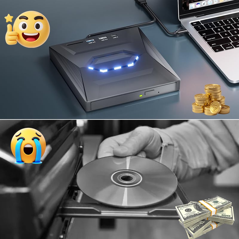 UltraRead | 7-in-1 USB Blu-ray & DVD Player Drive