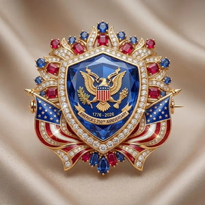 US 250th Anniversary Enamel Brooch Pin