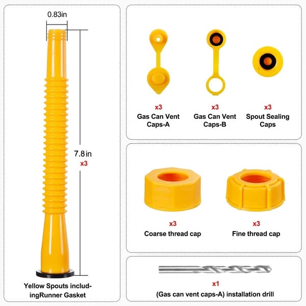 FlexiPour - Flexible Gas Can Spout