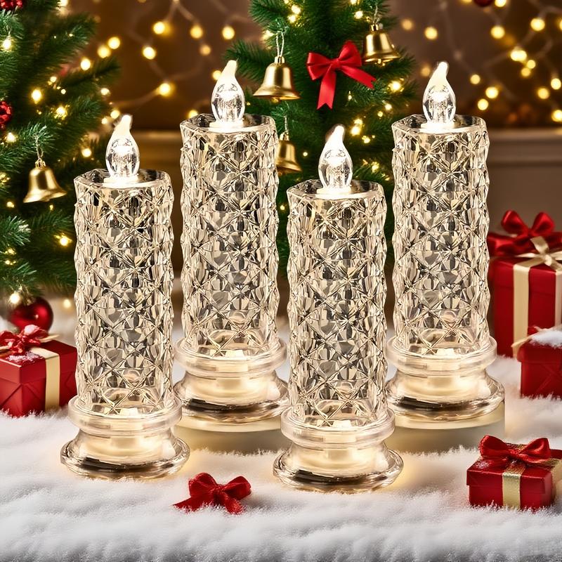 GlowElegance - LED Crystal Candle Décor