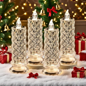 GlowElegance - LED Crystal Candle Décor