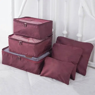 LAST DAY HOT SALE 38% OFF - 6 pieces portable luggage packing cubes marnetic