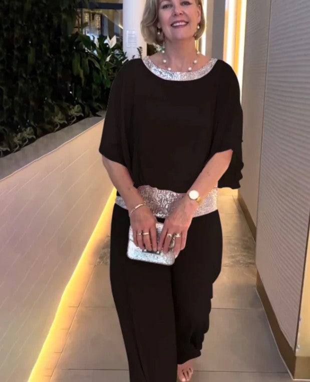 OpalFlare – Sequined Two-Piece Outfit