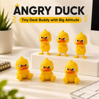 MoodQuack – Funny Angry Duck Desktop Figurine