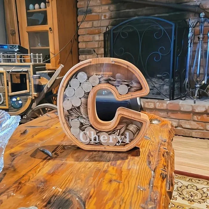 SmoothSaver - Handcrafted Wooden Piggy Bank