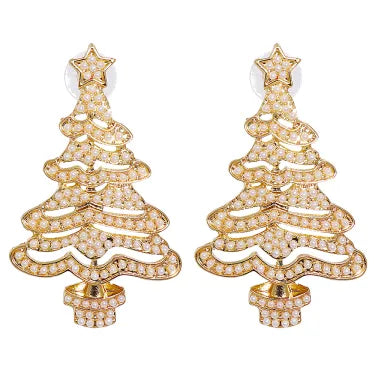 Joyful Evergreen Christmas Tree Earrings marnetic