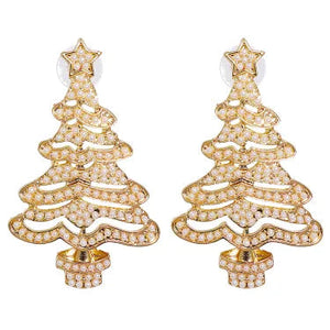 Joyful Evergreen Christmas Tree Earrings marnetic