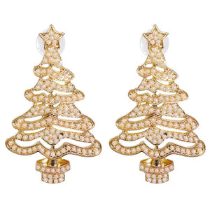 Joyful Evergreen Christmas Tree Earrings