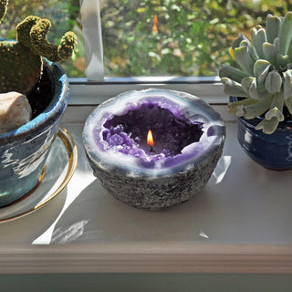 GlowShard - Geode Fire Display (100% WAX)