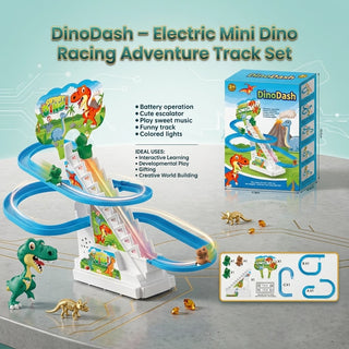 DinoDash – Electric Mini Dino Racing Adventure Track Set