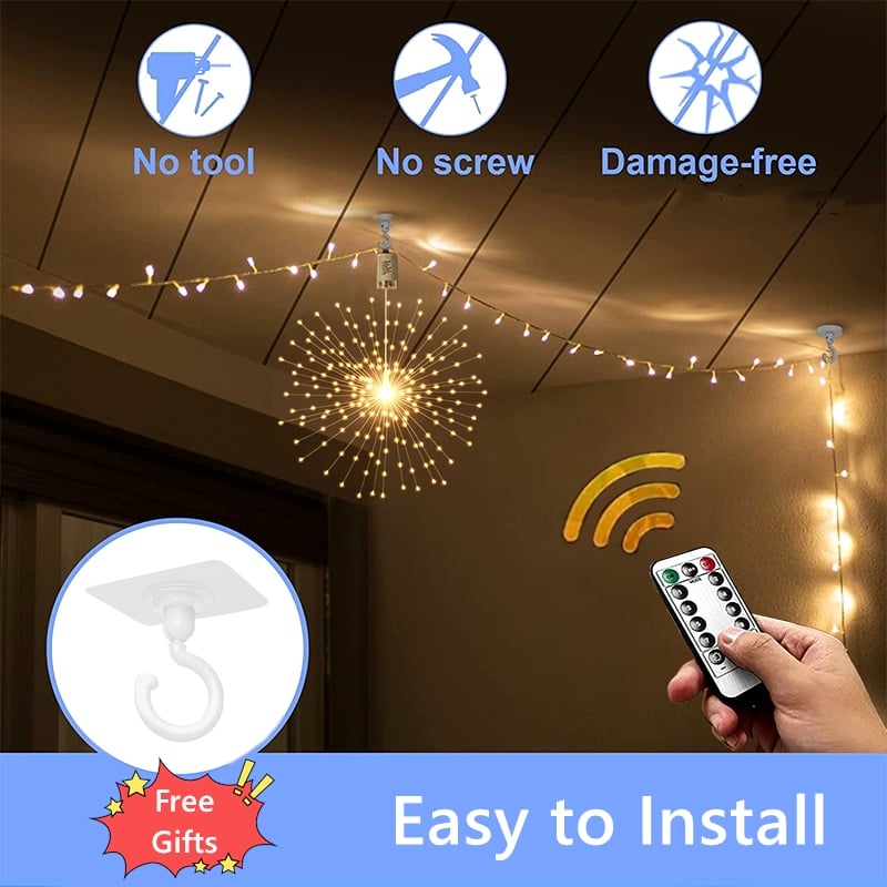 StarLume – Hanging Starburst Fairy Lights