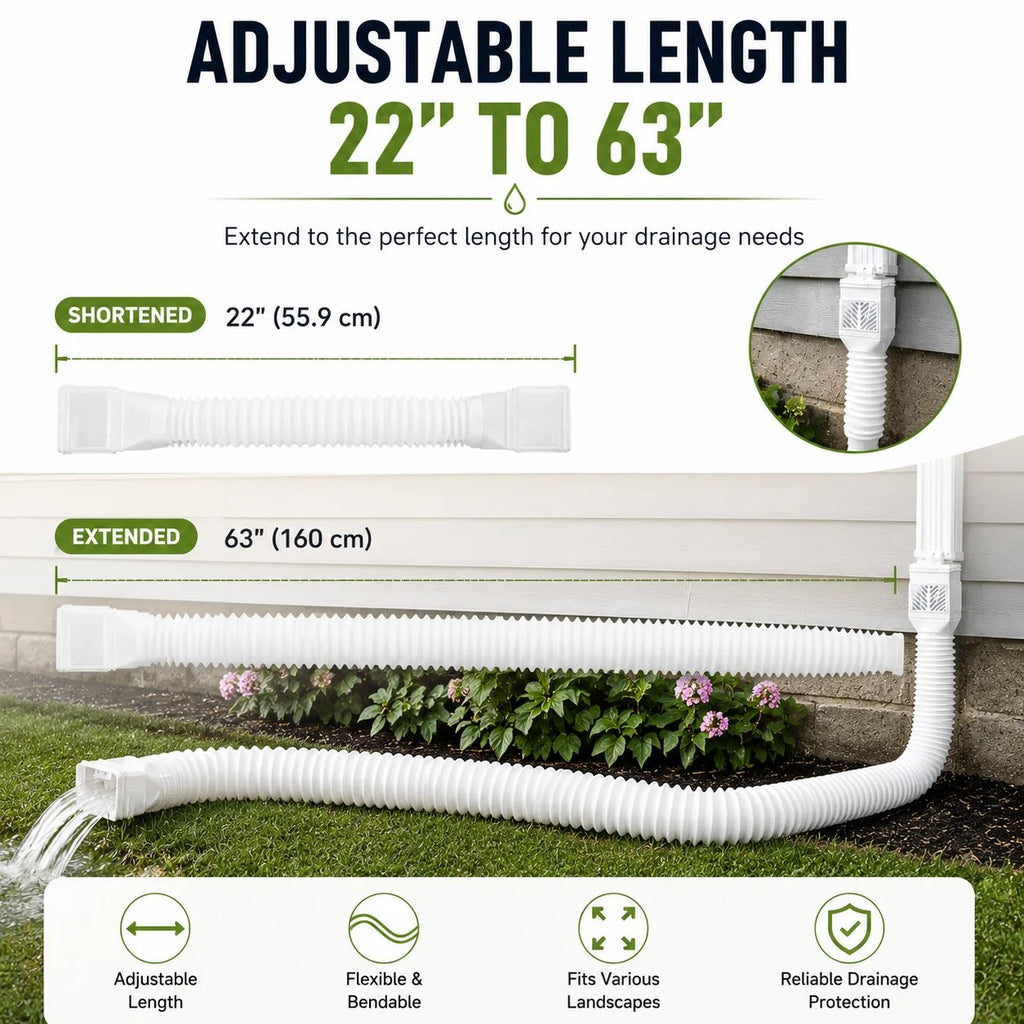 RainGuard – Flexible Downspout Extension Kit