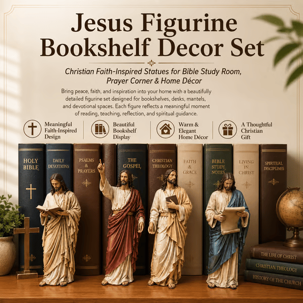 GraceKeep – Inspirational Jesus Figurine Display Set
