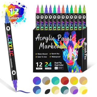 ColorCraft - Dual Tip Acrylic Marker for Precision Art
