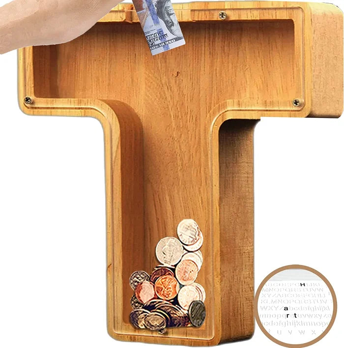 SmoothSaver - Handcrafted Wooden Piggy Bank