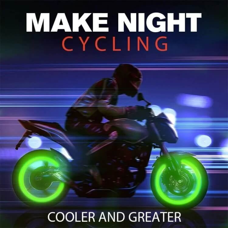 StarWheel - Fluorescent Valve Caps | Ride Bright at Night