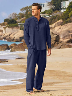 VivaStyle – Comfortable Casual Two-Piece Suit for Men