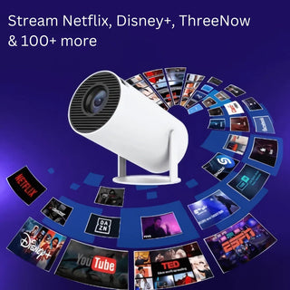 SkyBeam  – Portable Projector with 4K Clarity