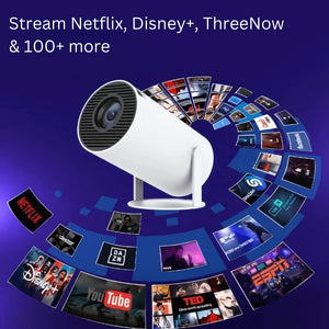 SkyBeam  – Portable Projector with 4K Clarity