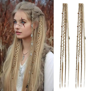 BohoGlow – Beaded Clip-In Braids