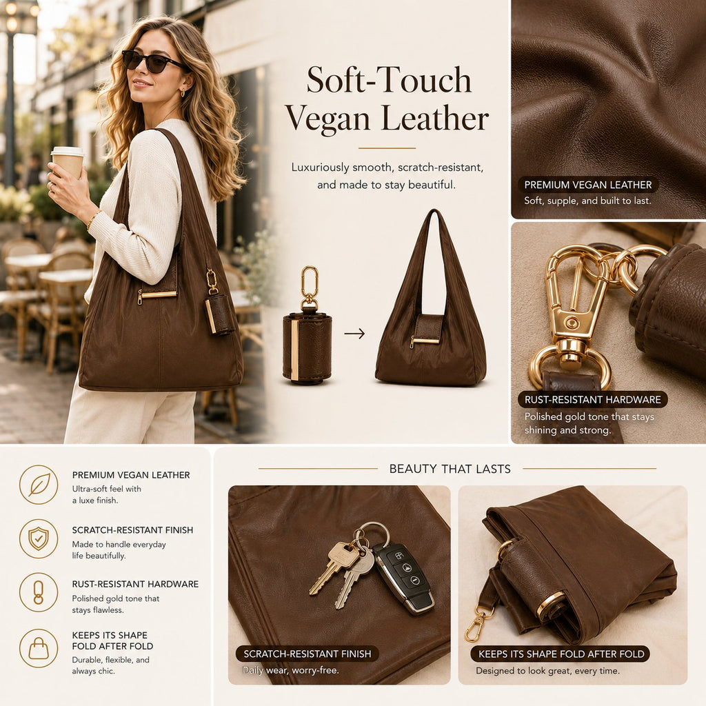 LuxeFold – Stylish 2-in-1 Convertible Carry Bag