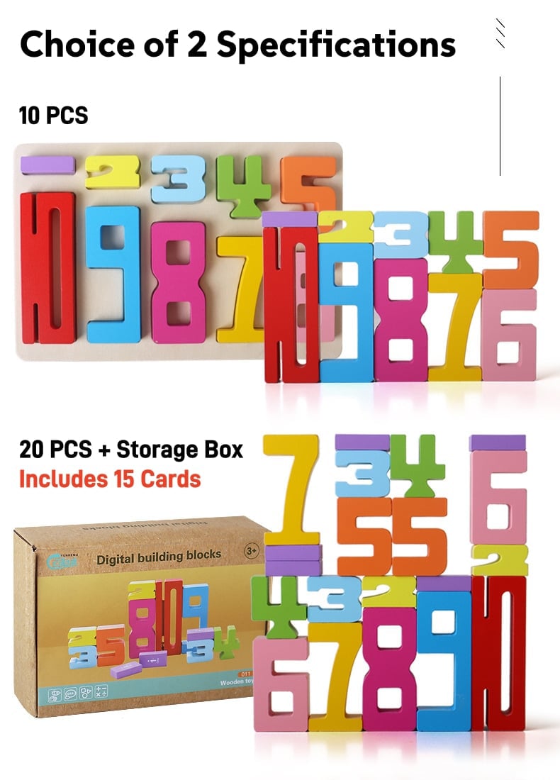 WoodNum – Educational Number Building Blocks