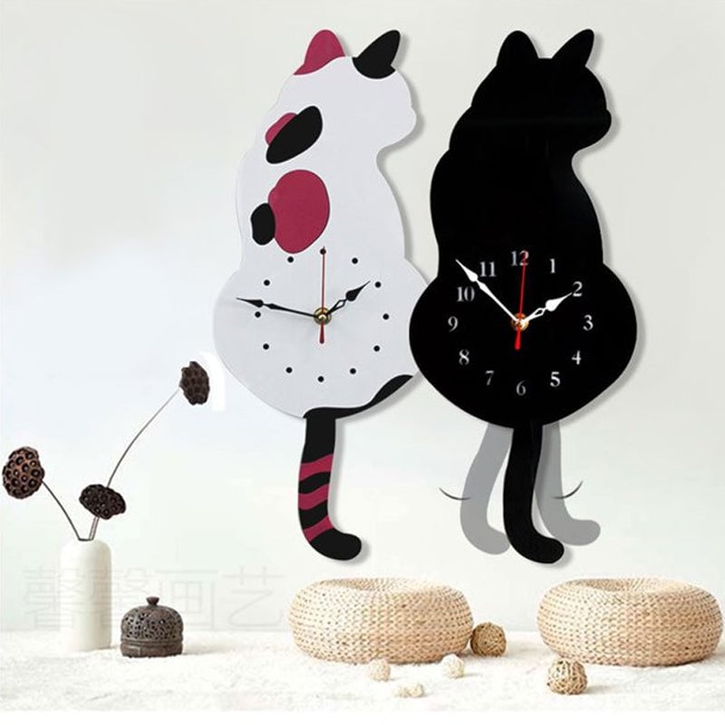 CatWag - Whimsical Wall Clock for Cat Fans