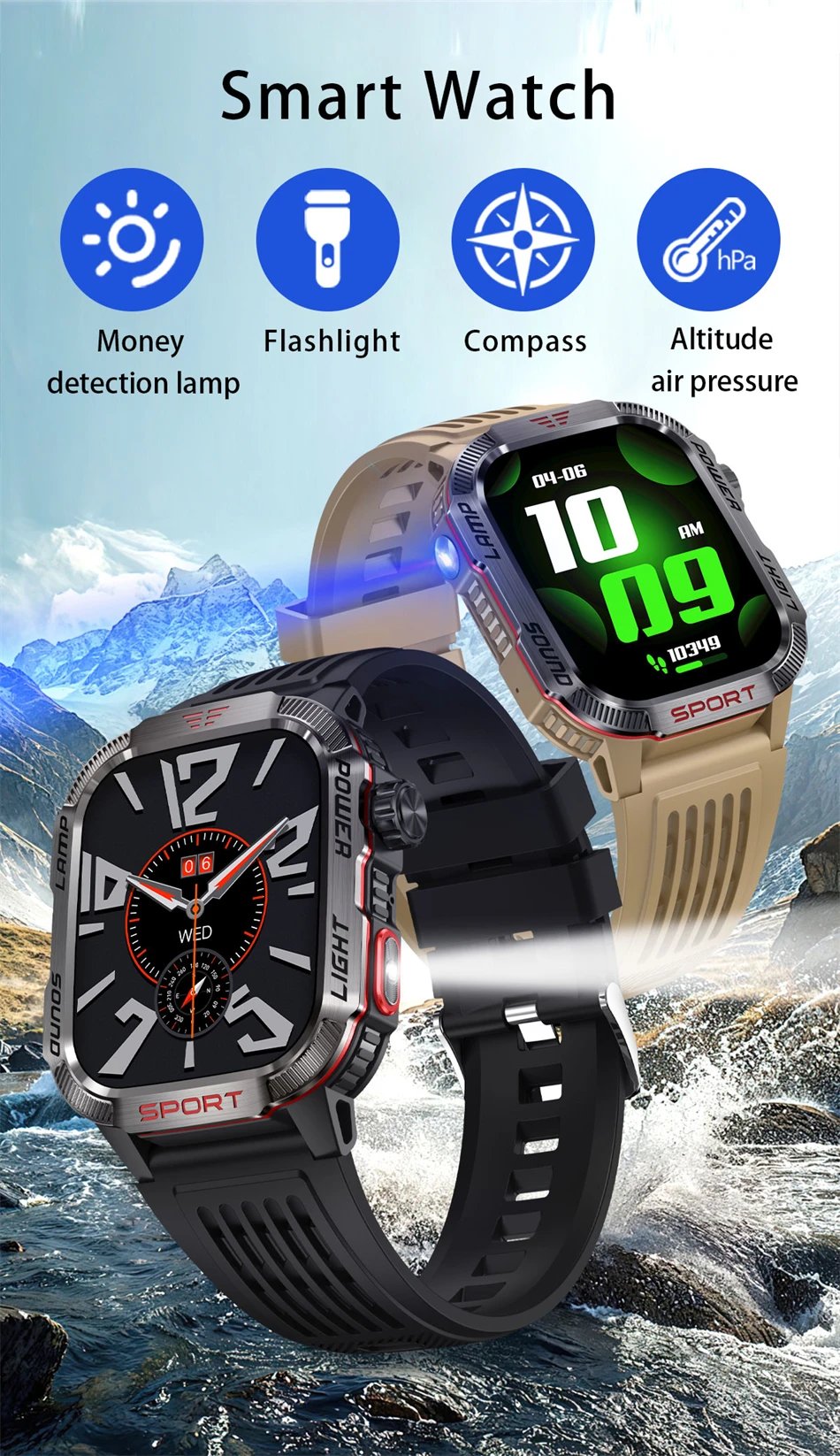 VanguardX - Outdoor Military Smart Watch – Power Meets Precision