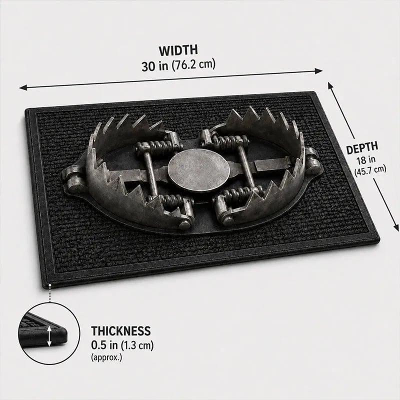 TrapGuard – 3D Bear Trap Illusion Doormat