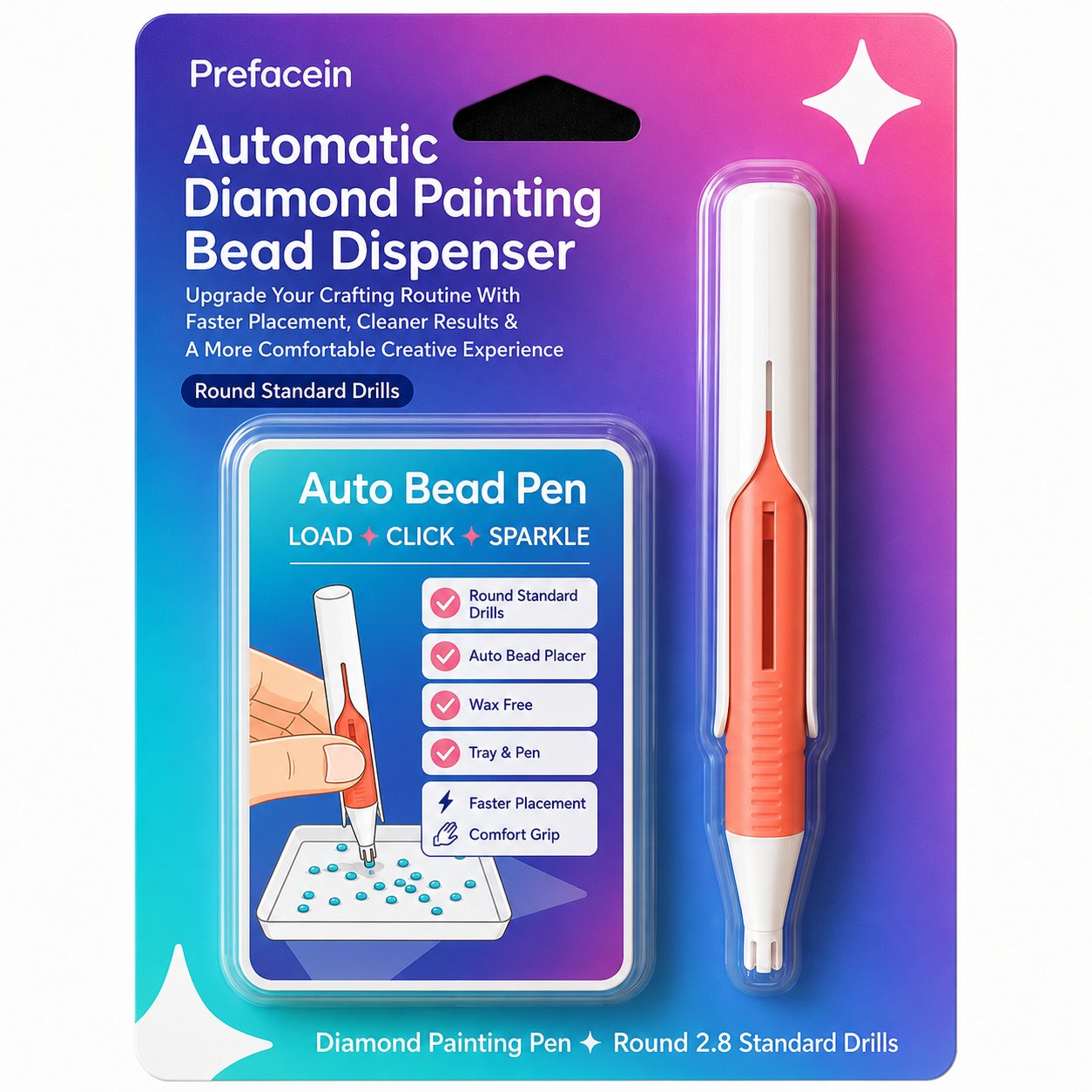 🔥Last Day 50% OFF - 💎 Automatic Diamond Painting Bead dispenser
