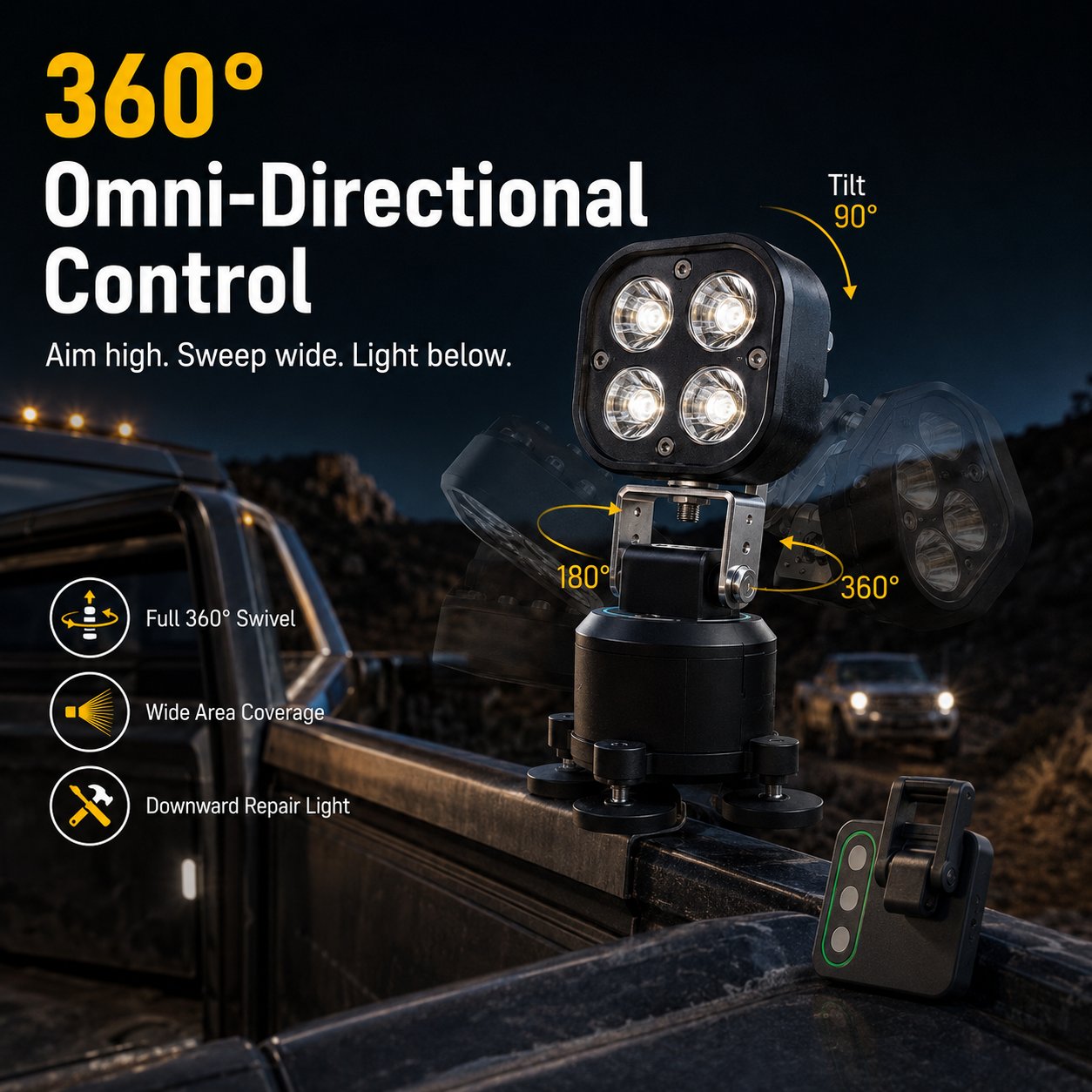 TrailGlow – Omni-Directional Magnetic LED Pod Light