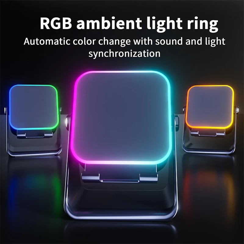 BeatBeam - Wireless Speaker, RGB Lights & Power Bank Stand