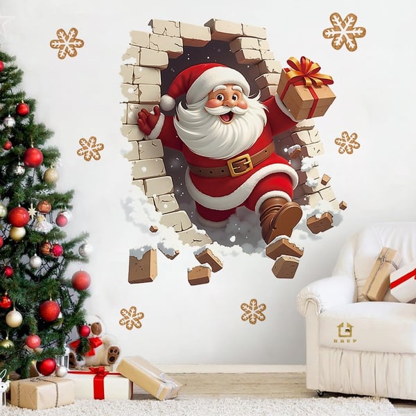 FestiveFun – 2D Creative Christmas Wall Stickers