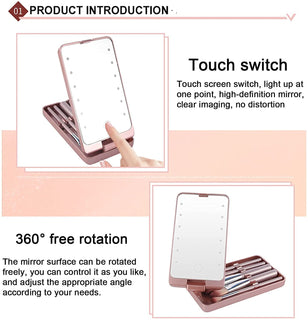 FlickerFlair - LED Brushes for Effortless Travel Glam