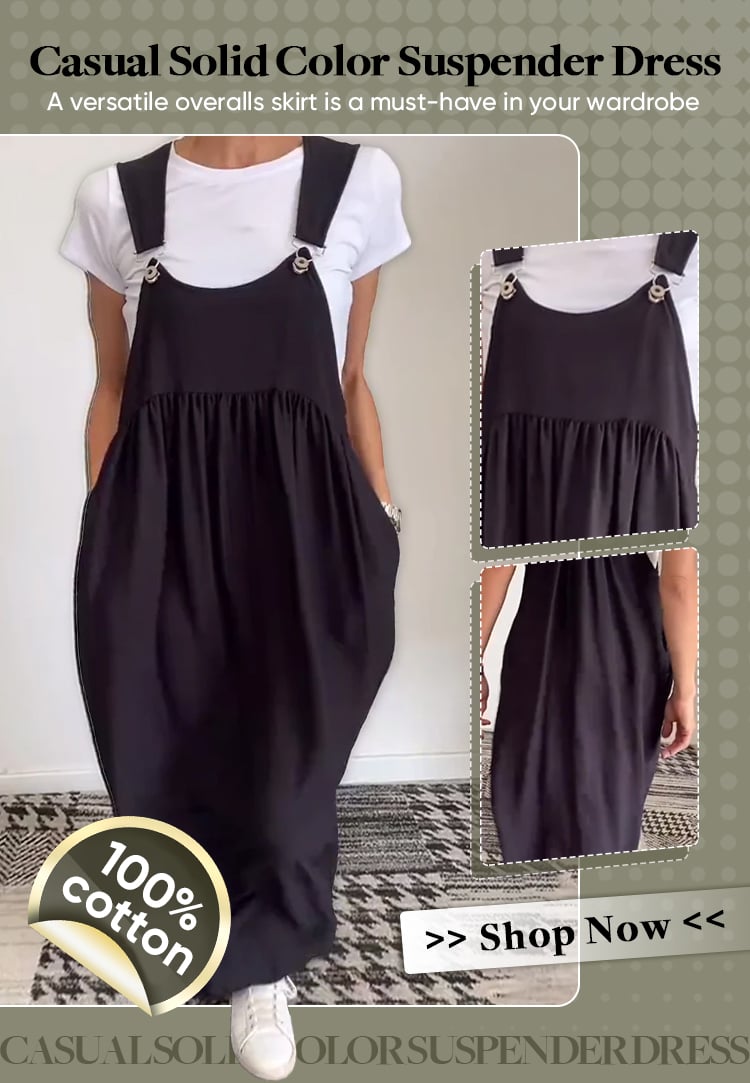 PureStyle - Solid Color Strap Dress