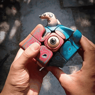 ArtBlockz – Creative Monster Cube Sculpture Toy