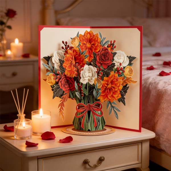 BloomingHeart - Dual Gift Pop-Up Card
