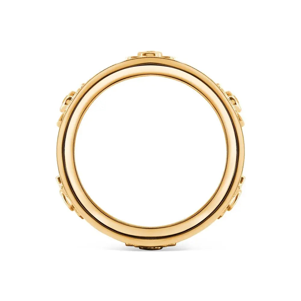 Handmade Diamond Ornate Geometric 3D Band Ring (Buy 2 Free Shipping) Marnetic