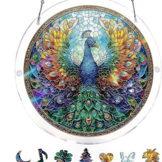 EmeraldFlame –  Acrylic 80 Pcs Suncatcher Puzzle