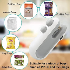 SealMate – Mini Bag Sealer with Cutter & Magnet